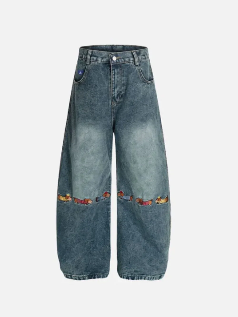 Aelfric Eden Baggy Barrel Dog Jeans - Picture 1 of 8